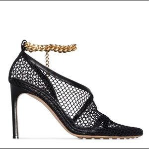 Bottega Veneta chain-trimmed 100mm Mesh Sandals